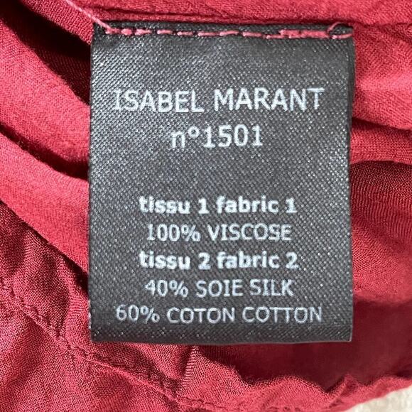 ISABEL‎ MARANT ETOILE SILK BLEND ZIPPED POCKETS MINI  DRESS SIZE 38 - Picture 7 of 7